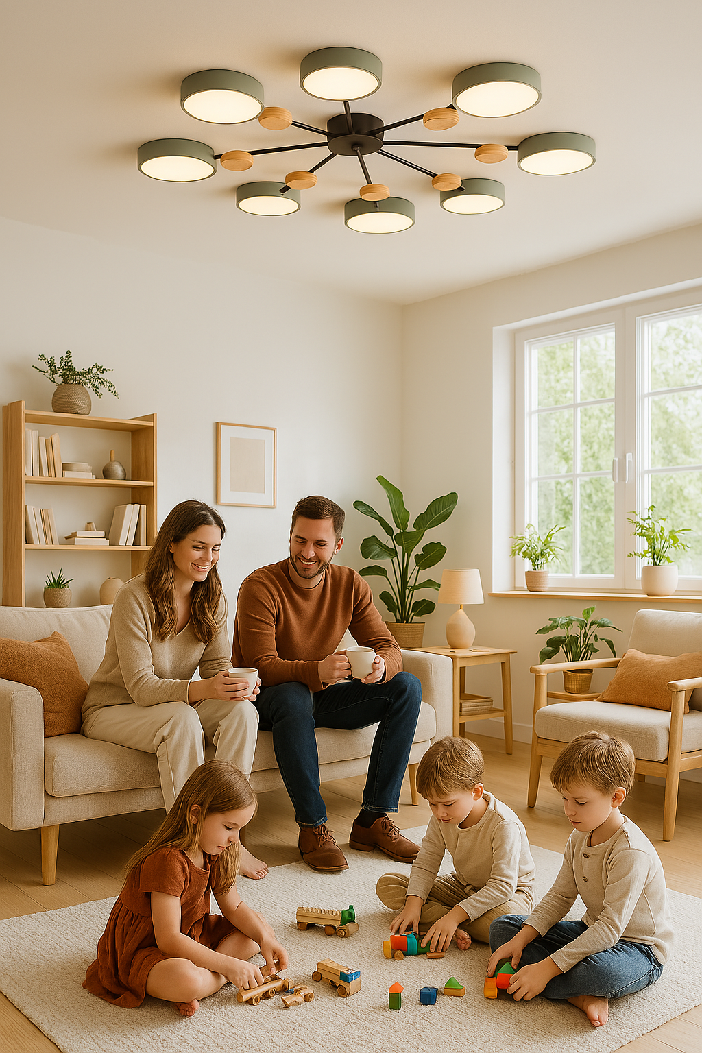 Skandinavische Deckenleuchte – Verzweigtes Design, Stilvoll & Nachhaltig mit LED-Technologie