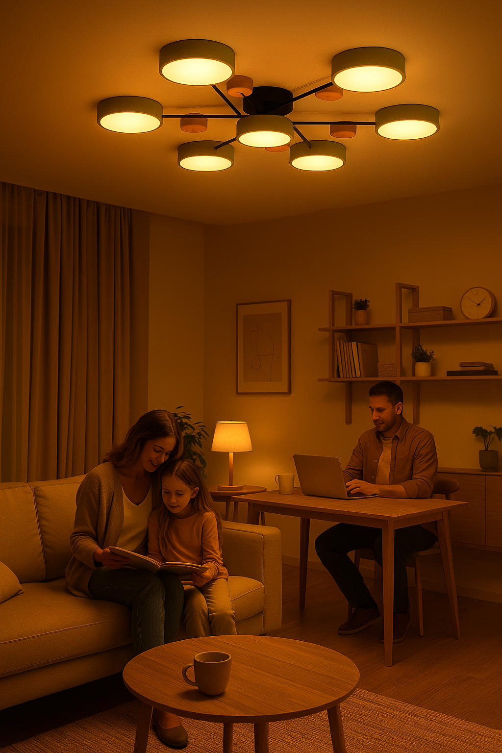Skandinavische Deckenleuchte – Verzweigtes Design, Stilvoll & Nachhaltig mit LED-Technologie